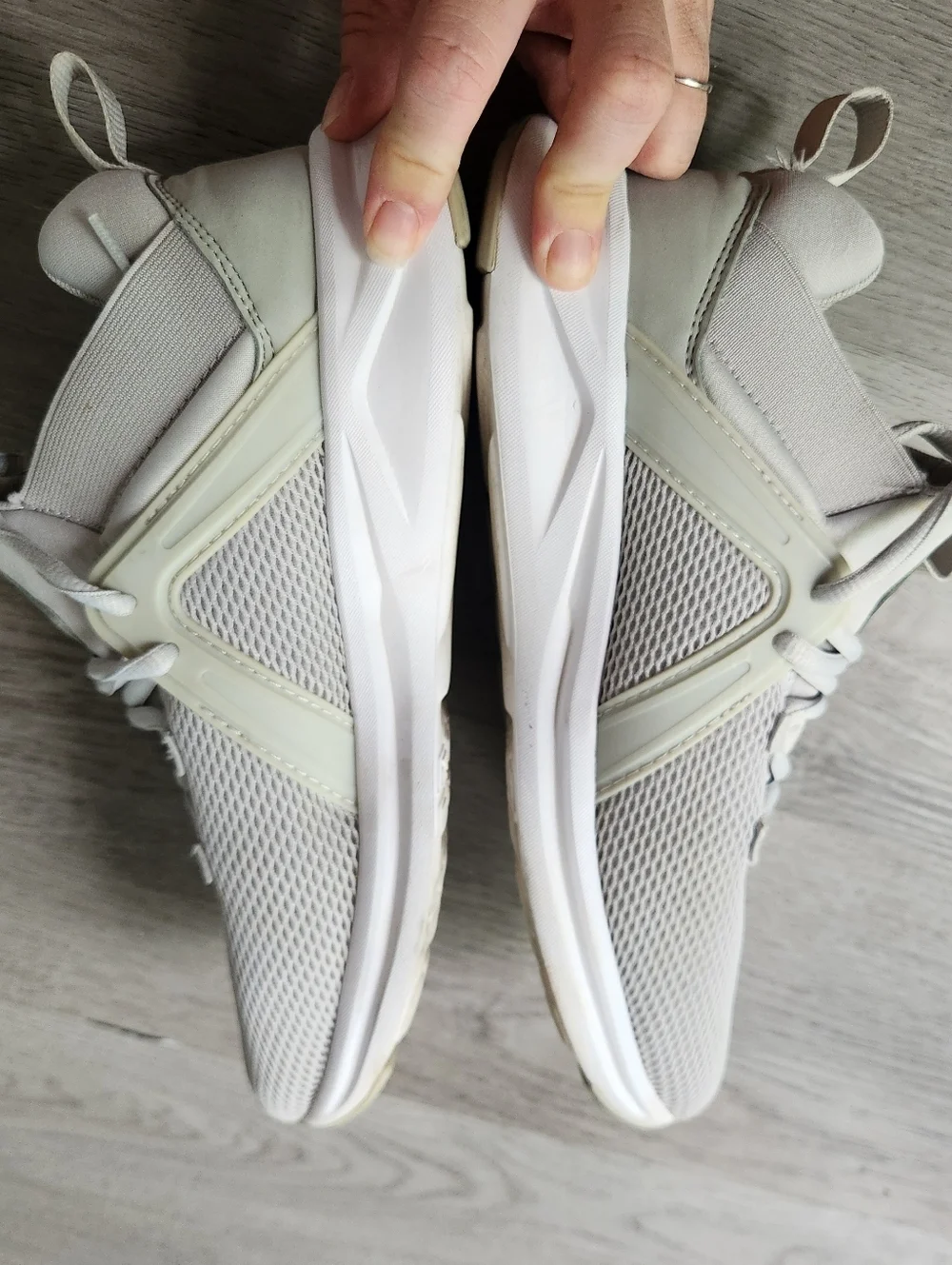 Puma Women's Enzo 2 Metal training sneakers gray and gold women size 8.5
